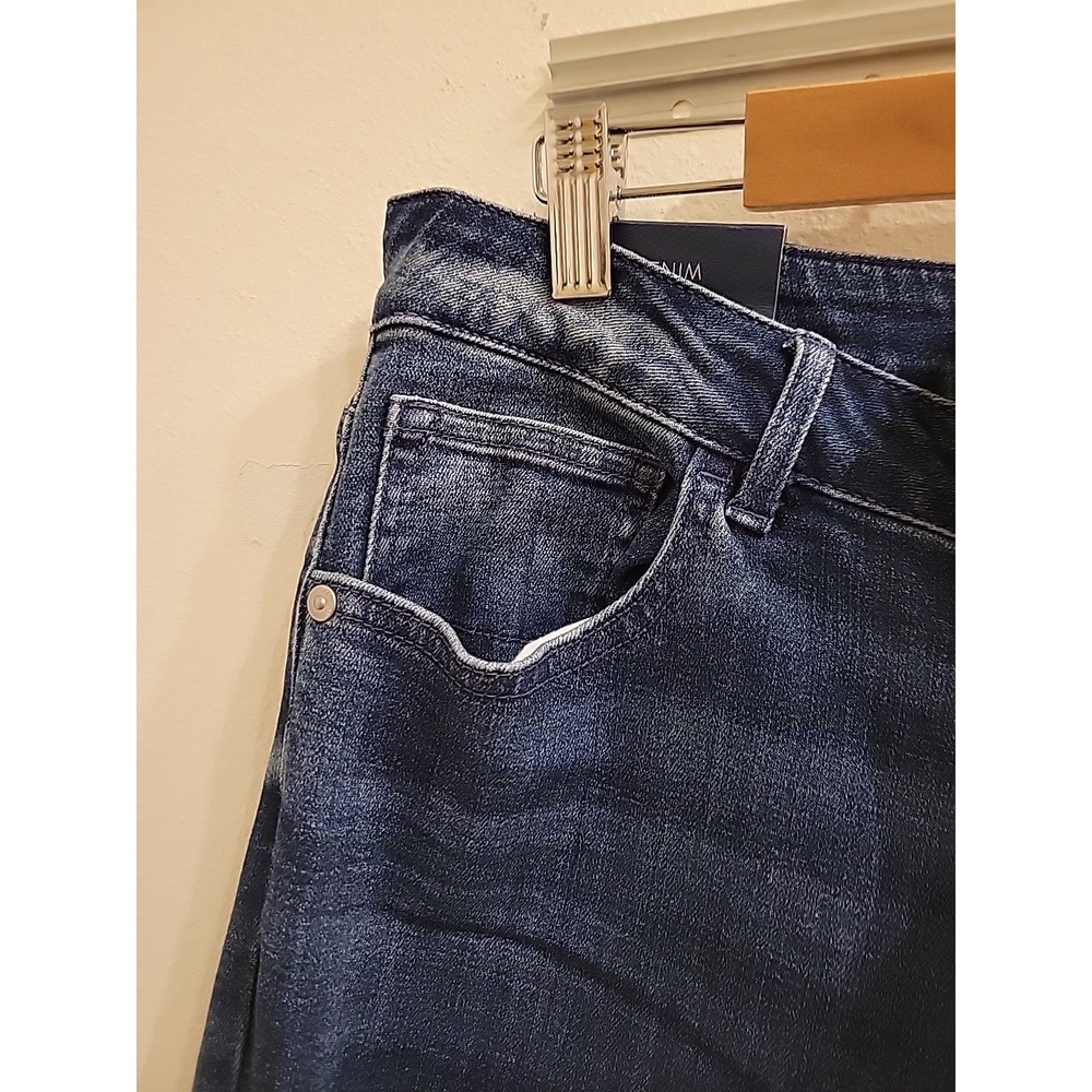 J Jill Portland Wash High Rise Womens 12 Straight Leg Cuffed - Picture 4 of 8